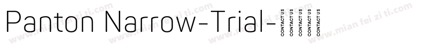 Panton Narrow-Trial字体转换